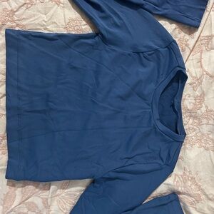 Blue Long Sleeve Top